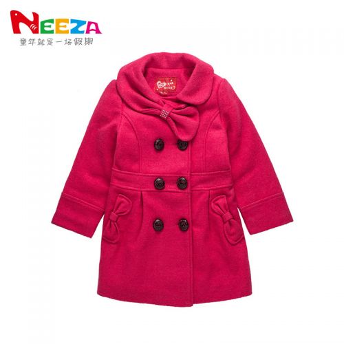 Manteau pour fille NEEZA en laine - Ref 2162376