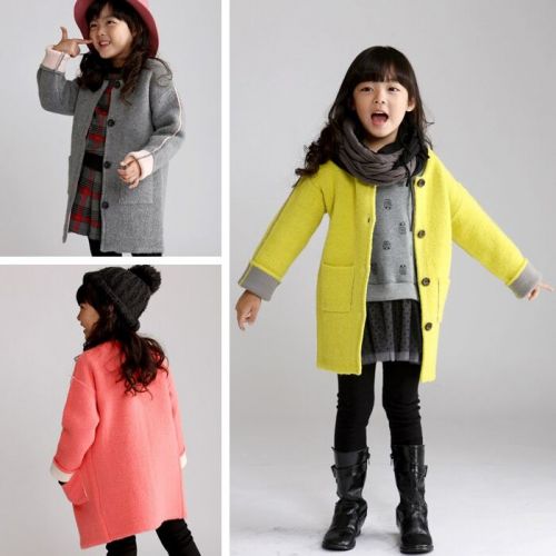 Manteau pour fille en laine - Ref 2162382
