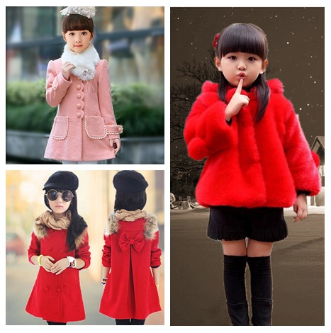 Manteau pour fille en laine - Ref 2162390