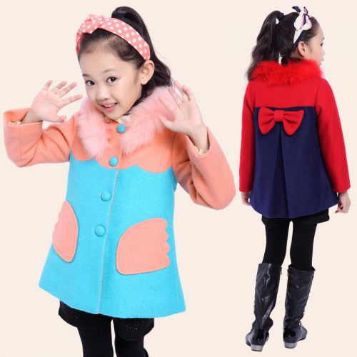 Manteau pour fille en laine - Ref 2162434