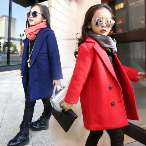Manteau pour fille en mélange - Ref 2162445