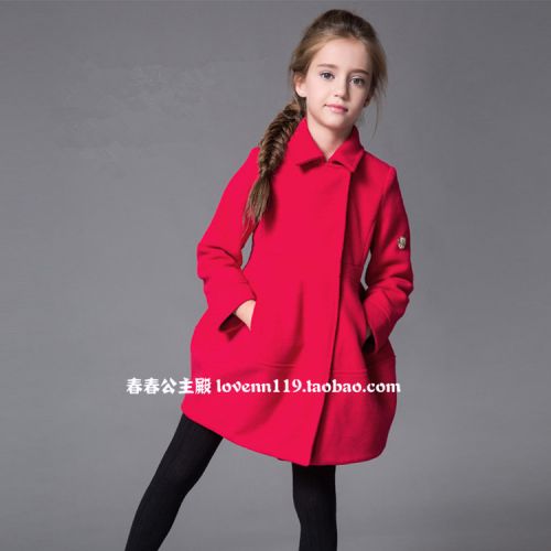 Manteau pour fille LUCKY EYE en laine - Ref 2162503