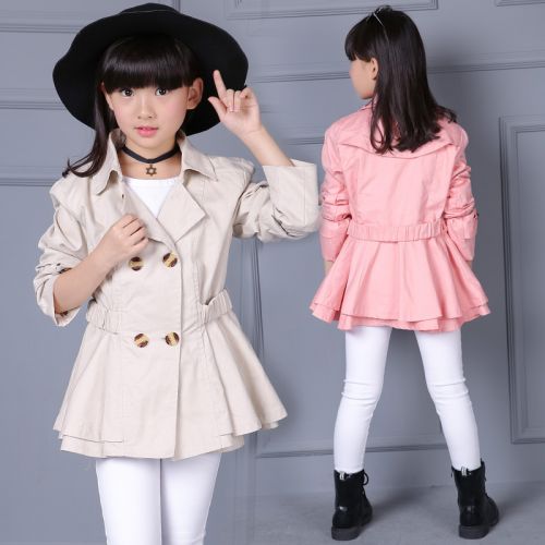 Manteau pour fille en Toile de coton - Ref 2162844