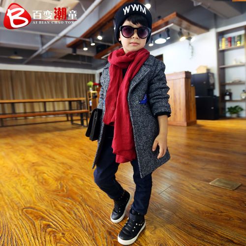Manteau pour garçon en de laine - Ref 2161199