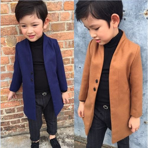 Manteau pour garçon en cachemire - Ref 2161201