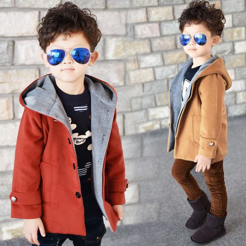 Manteau pour garçon en laine - Ref 2161204