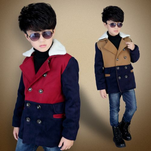 Manteau pour garçon en laine - Ref 2161214