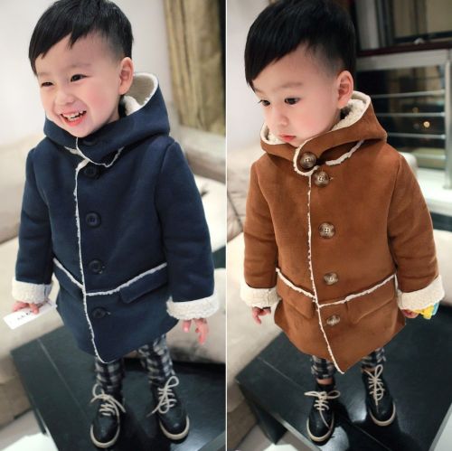 Manteau pour garçon en flanelle - Ref 2161224