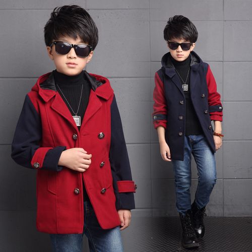 Manteau pour garçon en laine - Ref 2161230