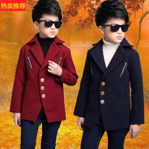 Manteau pour garçon en laine - Ref 2161265