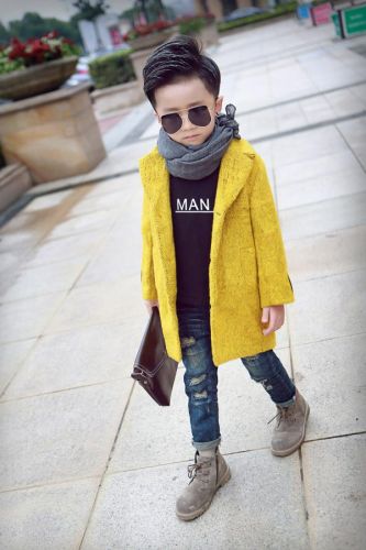 Manteau pour garçon en laine - Ref 2161304