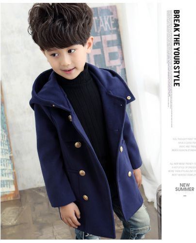 Manteau pour garçon en de laine - Ref 2161315