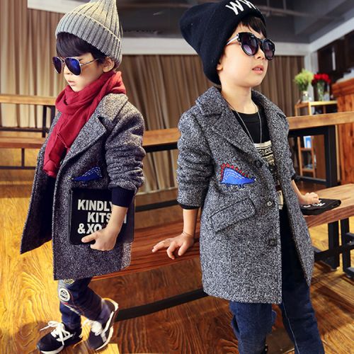 Manteau pour garçon en laine - Ref 2161333