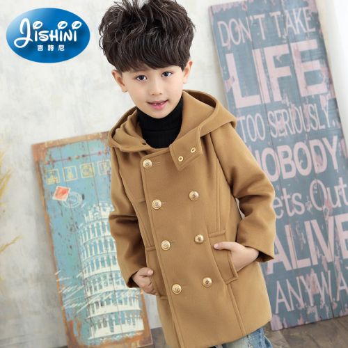 Manteau pour garçon en laine - Ref 2161338