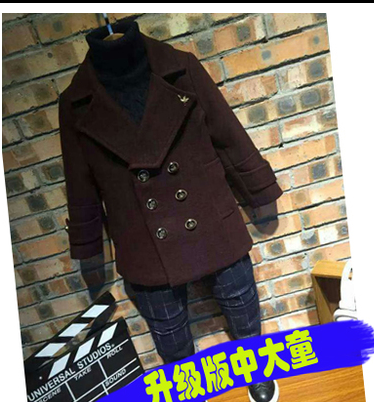 Manteau pour garçon en cachemire - Ref 2161354