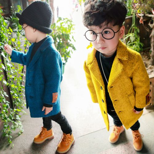 Manteau pour garçon en laine - Ref 2161365