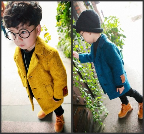 Manteau pour garçon en laine - Ref 2161424