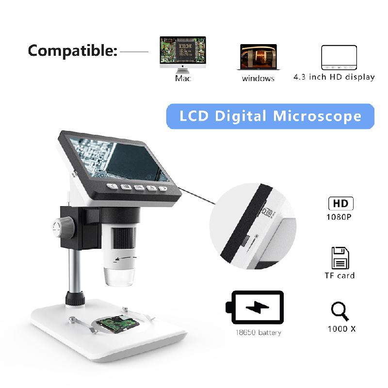 Microscope électronique 1000x enregistrement vidéo - Ref 3424467