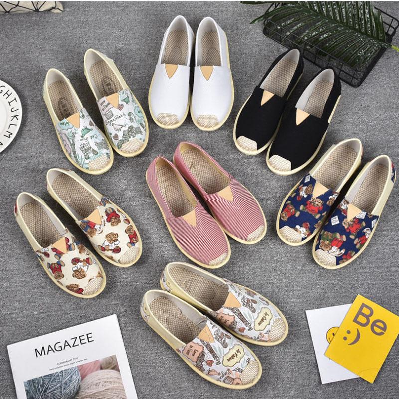 Mocassins femme en Toile - Ref 3440332