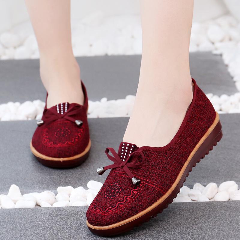 Mocassins femme en lin - Ref 3440399