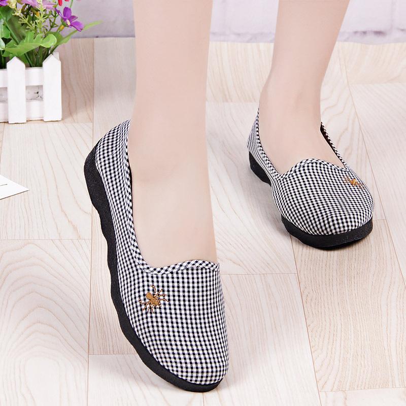 Mocassins femme en coton - Ref 3440400