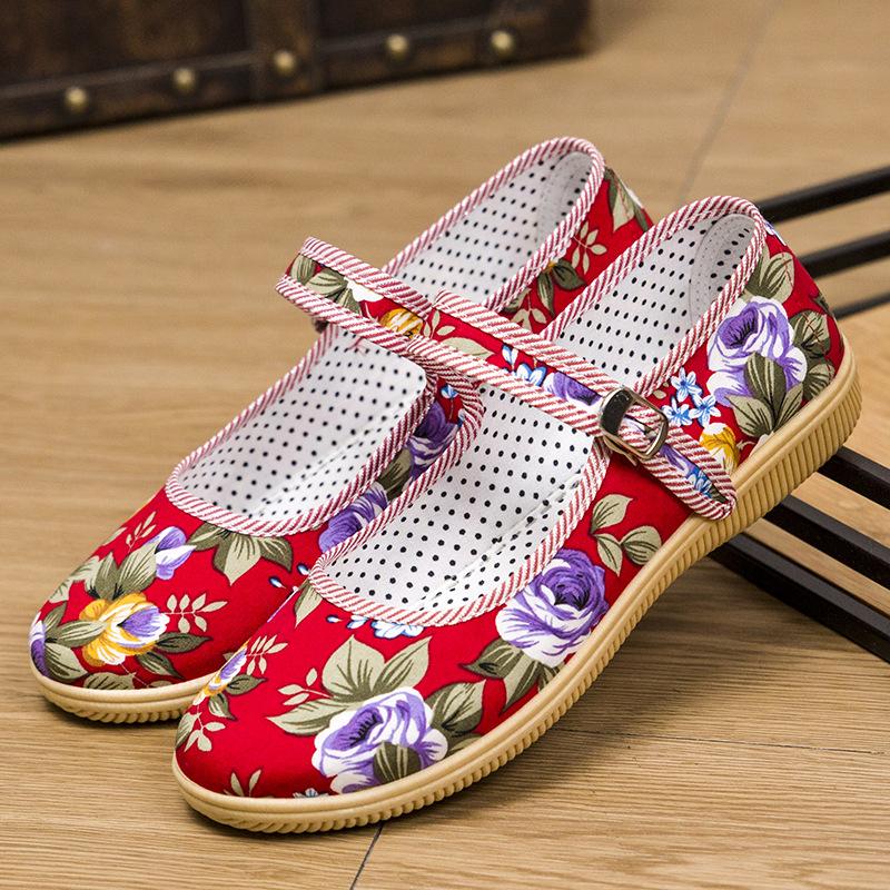 Mocassins femme en coton - Ref 3440408