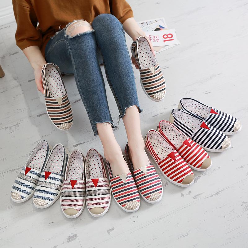 Mocassins femme en Toile - Ref 3440424