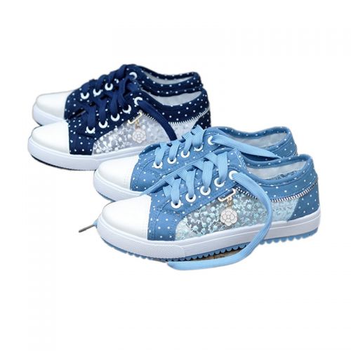 Mocassins femme en Toile - Ref 3440468