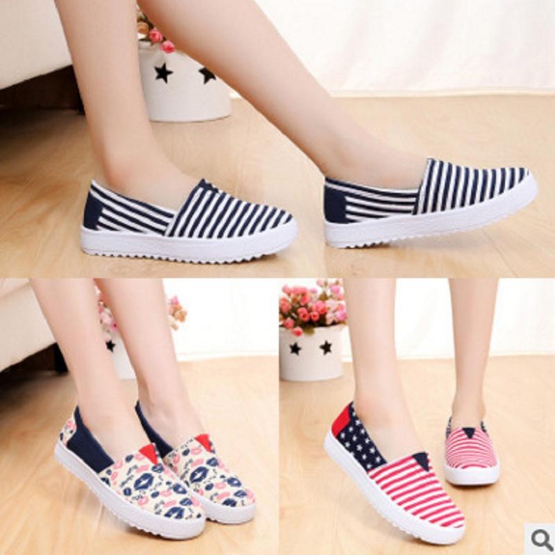 Mocassins femme en Toile - Ref 3440471