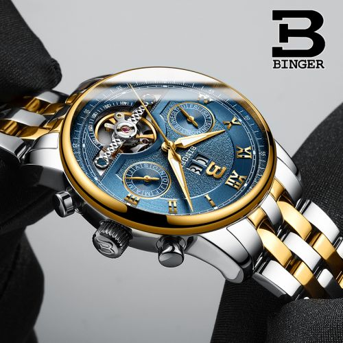 Montre bracelet pour homme BINGER - Ref 3270799