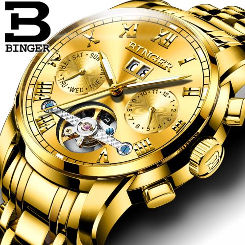 Montre bracelet pour homme BINGER - Ref 3270827