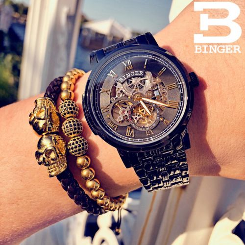 Montre bracelet pour homme BINGER - Ref 3271837