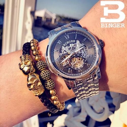Montre bracelet pour homme BINGER - Ref 3273093