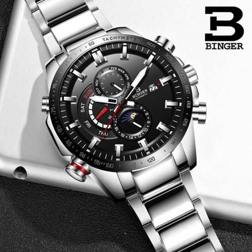 Montre bracelet pour homme BINGER - Ref 3273112