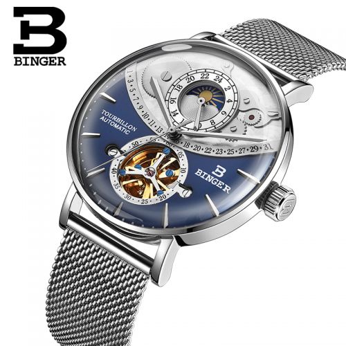 Montre bracelet pour homme BINGER - Ref 3273633