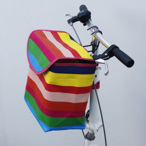 Panier pour vélo JAKROO en toile - Ref 2255648