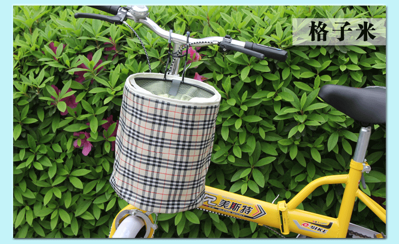 Panier pour vélo en toile - Ref 2255825