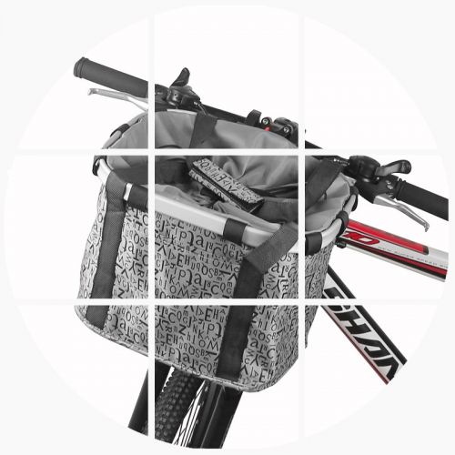 Panier pour vélo en toile - Ref 2256441