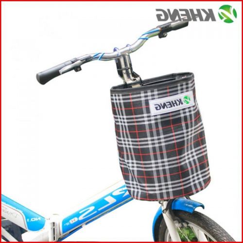 Panier pour vélo KHENG en toile - Ref 2256705