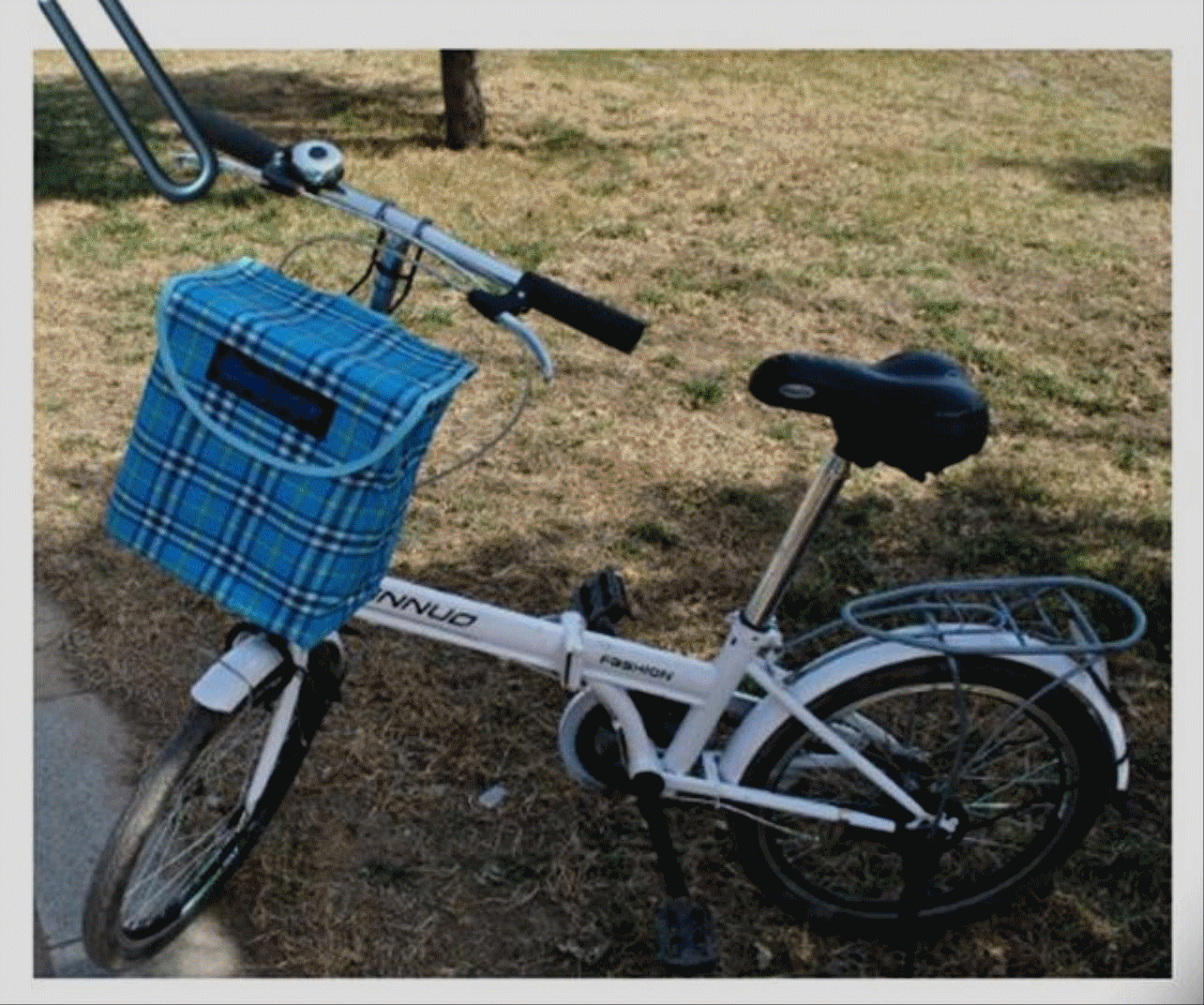 Panier pour vélo ME TOO en toile - Ref 2256790