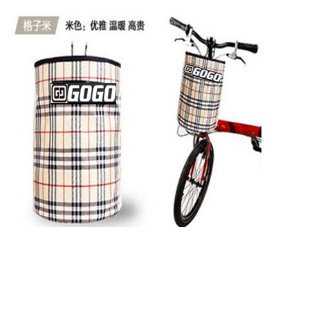 Panier pour vélo GOGO en toile - Ref 2259362
