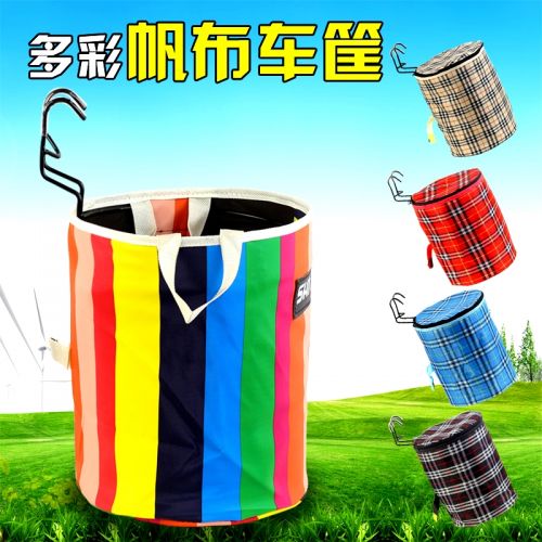 Panier pour vélo DUUTI en toile - Ref 2259534