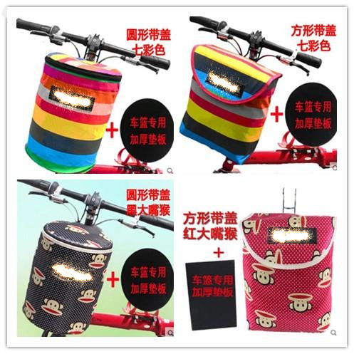 Panier pour vélo ME TOO en toile - Ref 2259876