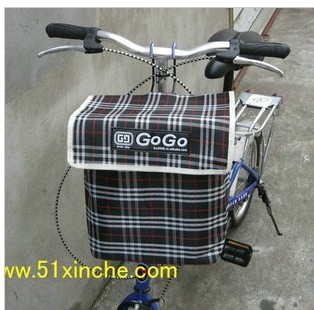 Panier pour vélo GOGO en toile - Ref 2260058