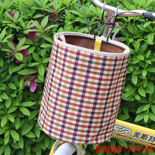 Panier pour vélo en toile - Ref 2260306