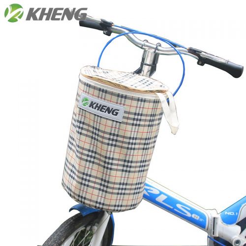 Panier pour vélo KHENG en toile - Ref 2260318