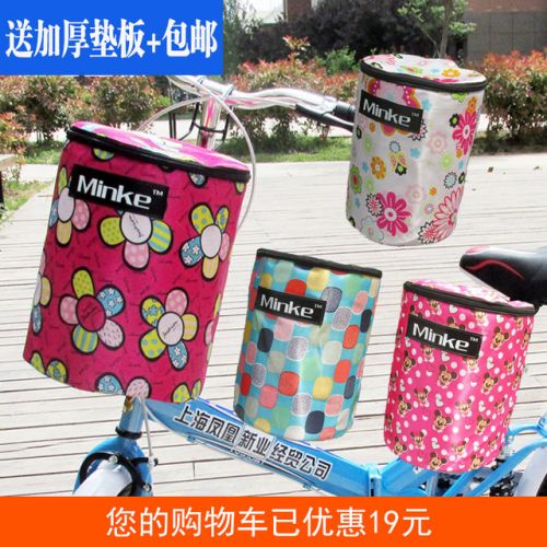 Panier pour vélo MINKE en toile - Ref 2260672
