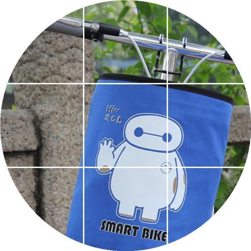 Panier pour vélo en toile - Ref 2265660