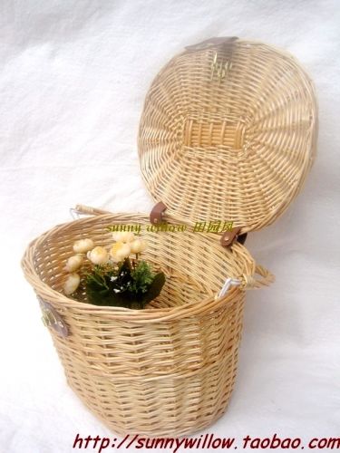 Panier pour vélo SUNNY WILLOW en vigne - Ref 2268378