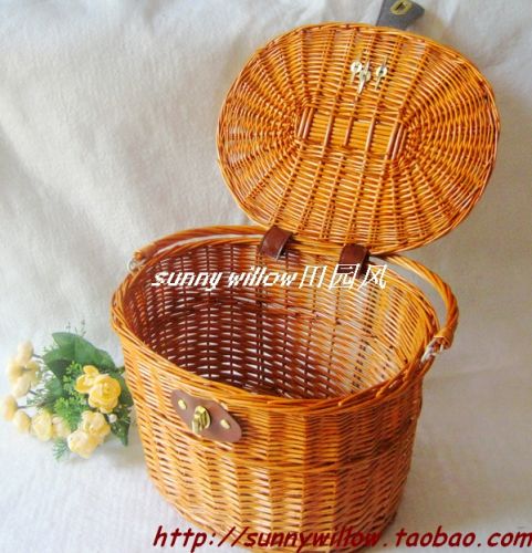 Panier pour vélo SUNNY WILLOW en vigne - Ref 2268384